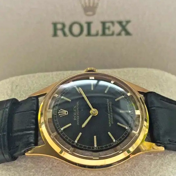 AUTHENTIC ROLEX DIAL AND MOVEMENT CAL 1401, RE-CASED INTO A GENTS WRIST WATCH - Picture 3 of 11